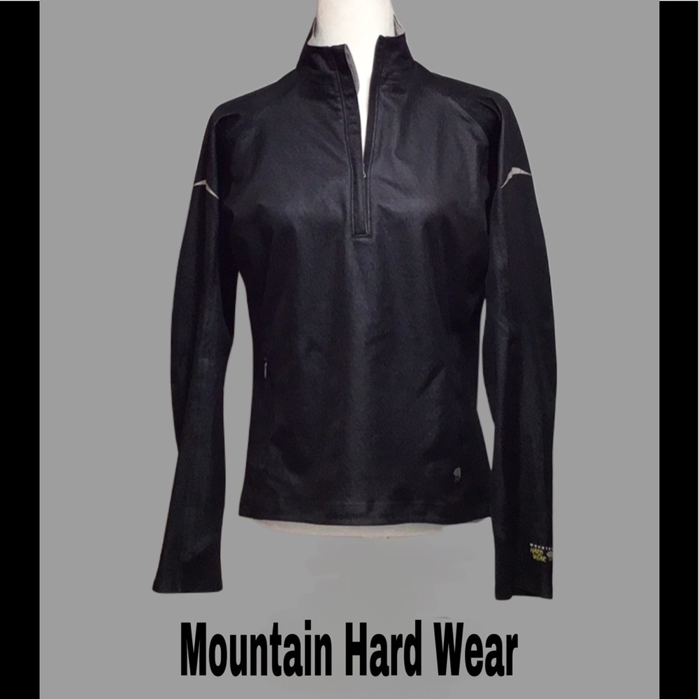 Mountain Hard Wear Black and Gray Running Jogging Jacket Size Medium